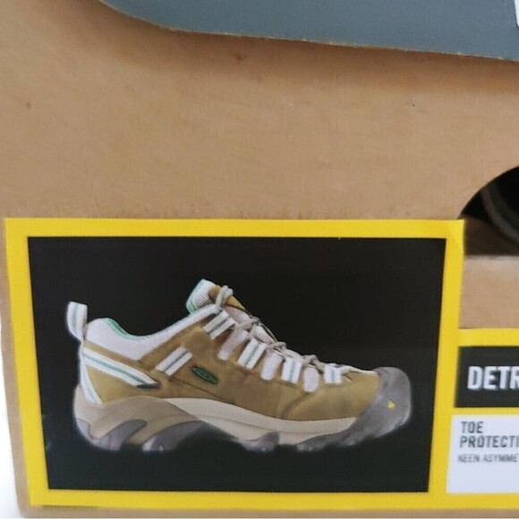 Keen Women's Size 6 Brindle Deep Sea Detroit Low Steel Toe Sneakers NEW Hiking - Picture 4 of 10